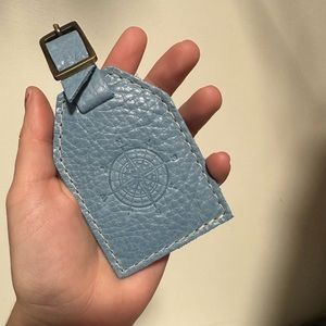 Portland leather goods luggage tag